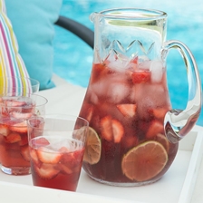 Rose Water and Strawberry Sangria Recipe