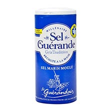 Fine Grey Sea Salt from Guerande - Salt Shaker