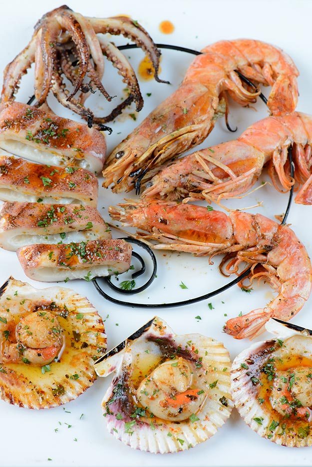 Grilled Seafood With Spiced Citrus Sauce Recipe