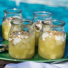 Pistachio Crumble Apple Dessert Shooters Recipe