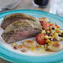 Herb Crusted Top Sirloin Roast With Ratatouille Recipe