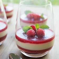 Raspberry White Chocolate Panna Cotta Recipe