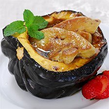 Acorn Squash Stuffed With Seared Foie Gras Recipe
