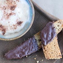 Chocolate Dipped Walnut Biscotti Recipe