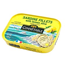 Sardine Fillets with Lemon Slice