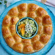 Easter Bread Buns Wreath Recipe | Gourmet Food World