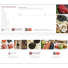 Gourmet Food Gift Certificate