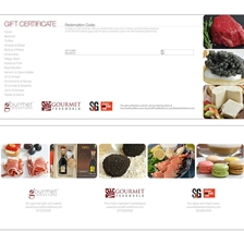 GourmetFoodWorld.com Printed Gift Certificate