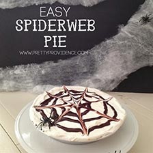 Halloween Recipe: Spooky Spiderweb Pie