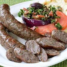 Lamb Sausage with Oregano, Garlic, White Wine