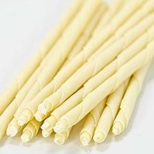 Cigarette Sticks - White Chocolate, 8 inch