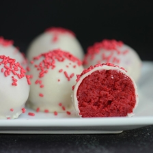 Red Velvet Cake Balls Recipe | Red Velvet Truffles Recipe