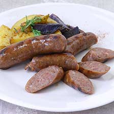 Smoked Bison Sausage with Red Wine