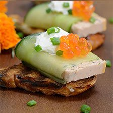 Smoked Salmon Mousse and Caviar Appetizer Recipe