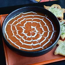 Spiderweb Soup And Halloween Croutons Recipe