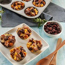 Thanksgiving Chorizo, Cranberries and Mushrooms Stuffing Muffins Recipe