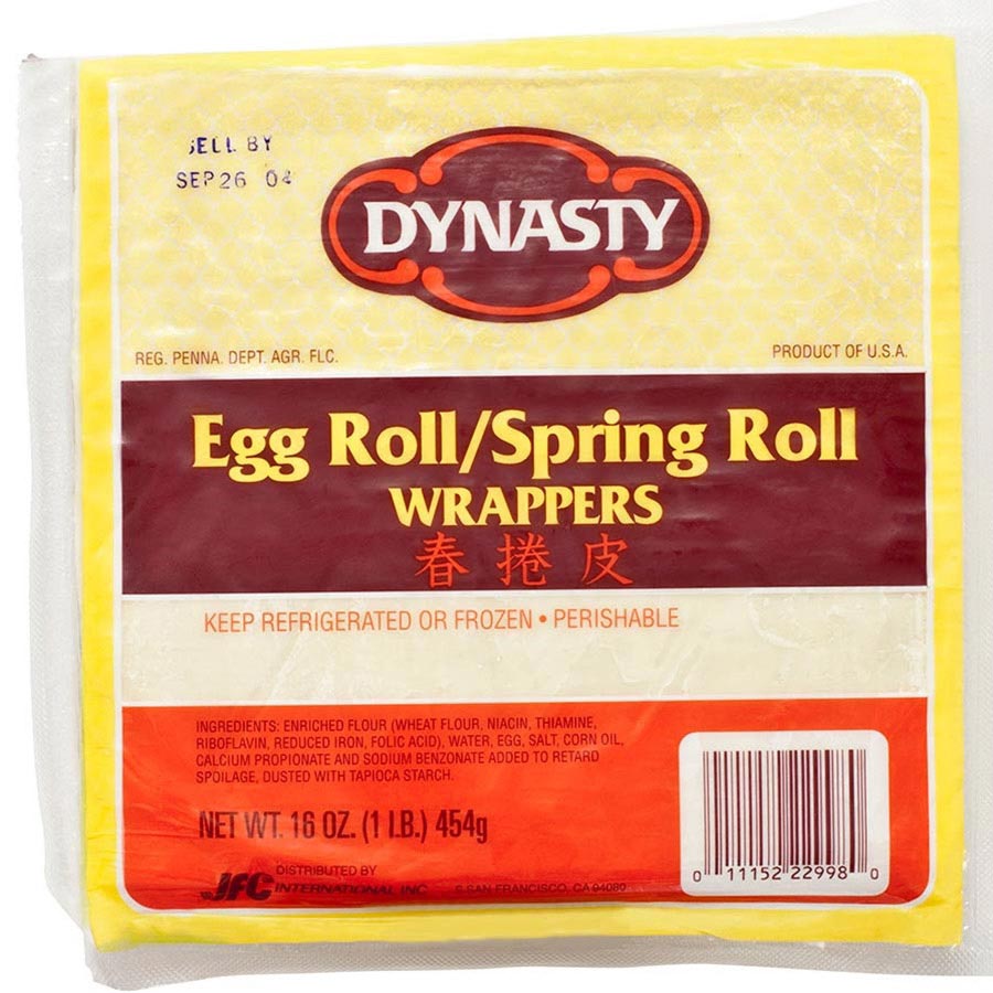 Egg Roll / Spring Roll Wrapper - 6.5 Inch - buy Oriental Products Dynasty Egg / Spring Roll Wrappers