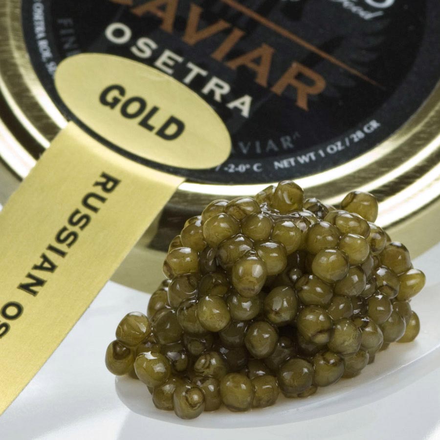 Osetra Golden Imperial Caviar Malossol from Israel buy caviar online