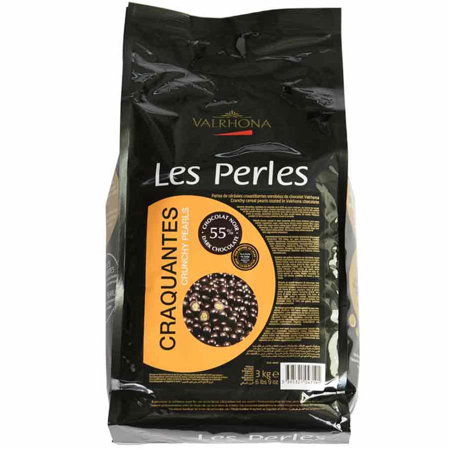 Perles de chocolat a patisserie, 55% de cacao, Valrhona, 4 kg, sac