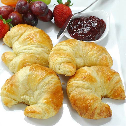 100% Butter French Croissants - 3.5 oz, Unbaked