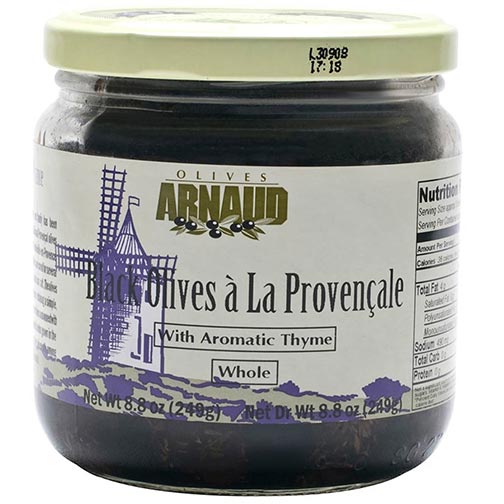 Black Provencal Olives with Thyme
