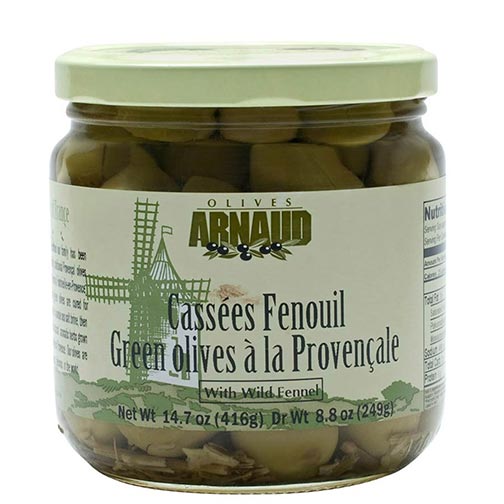 Green Provencal Olives with Fennel