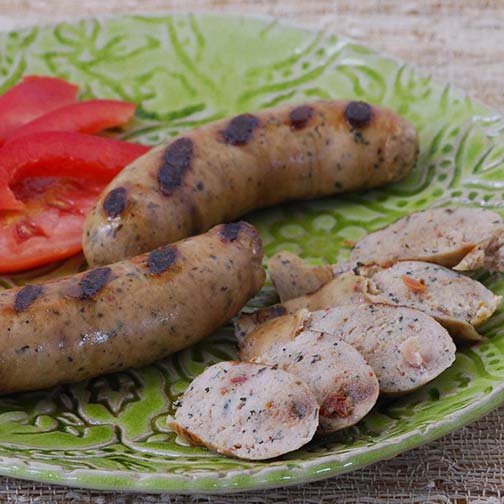 Chicken Sausage with Sun-dried Tomatoes and Basil