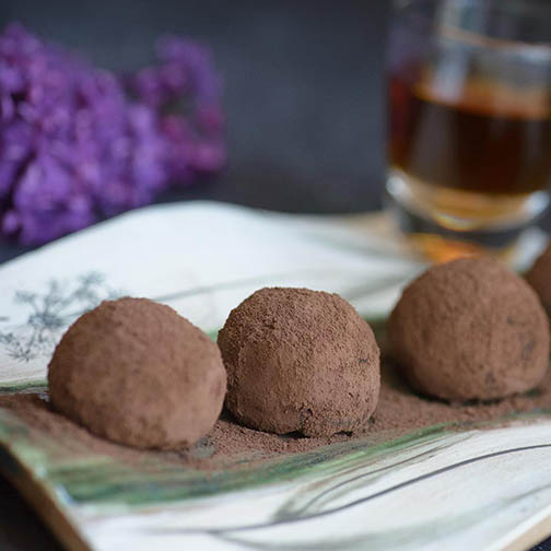 Cocoa Dusted Chocolate Truffles Recipe | Gourmet Food World