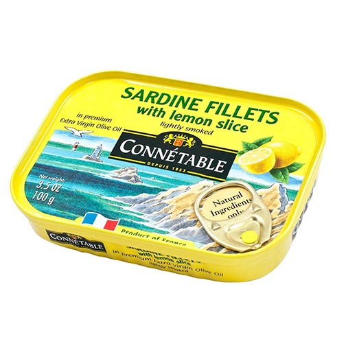 Sardine Fillets with Lemon Slice