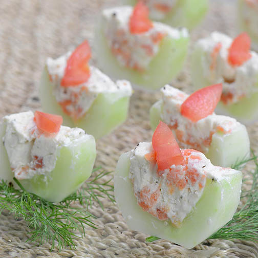 Smoked Salmon and Cucumber Appetizers Recipe