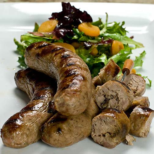 Duck Sausage with Figs