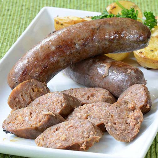 Elk Sausage with Madeira Wine