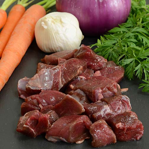 Elk Stew Meat, Diced