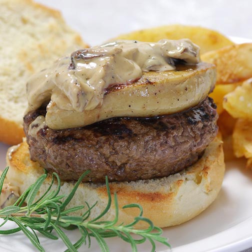 Foie Gras Hamburger Recipe | Gourmet Food World