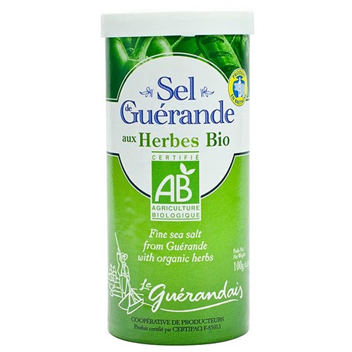 Fine Sea Salt from Guerande with Organic Herbs