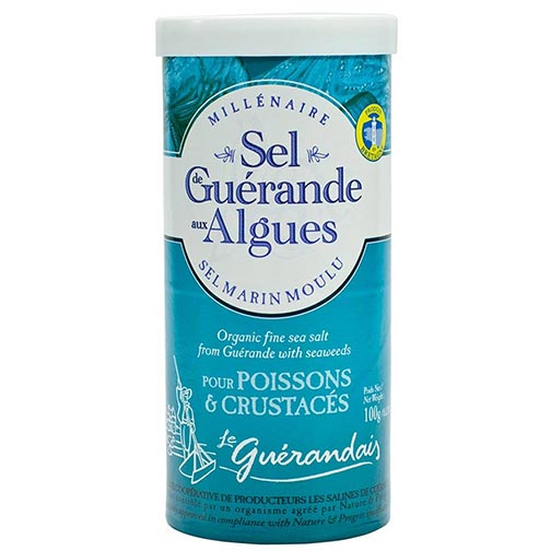 Fine Sea Salt from Guerande with Seaweeds