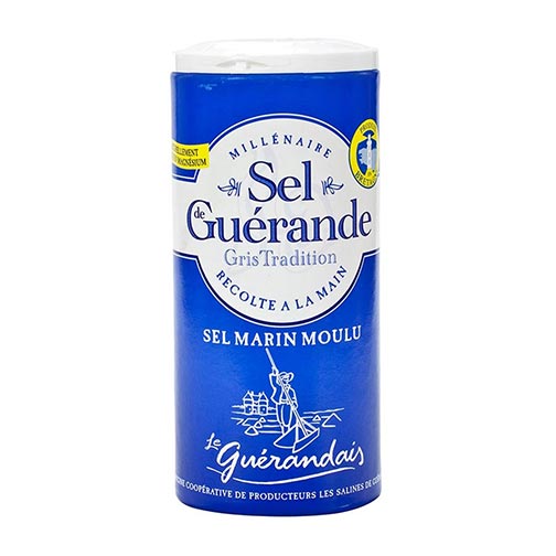 Fine Grey Sea Salt from Guerande - Salt Shaker
