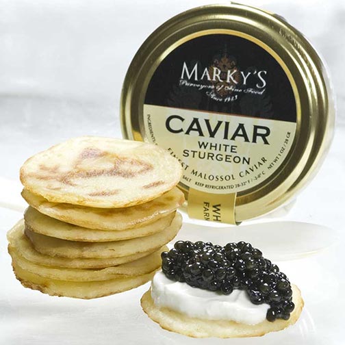 American Osetra White Sturgeon Caviar Gift Set