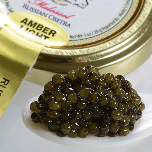 Osetra Karat Light Amber Russian Caviar - Malossol, Farm Raised