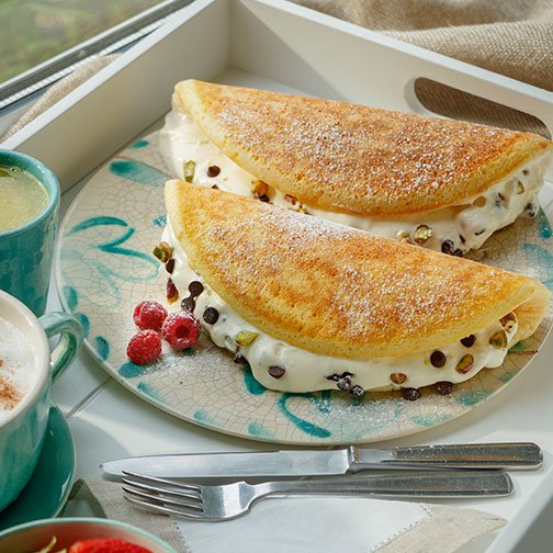 Mascarpone Cannoli Pancakes Recipe | Gourmet Food World