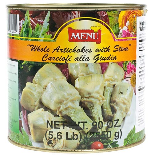 Whole Artichokes with Stems, Marinated in Oil with Herbs