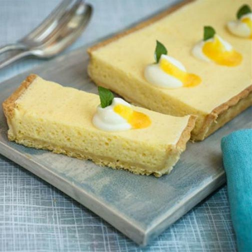 Passion Fruit Tart And Italian Meringue Recipe | Gourmet Food World