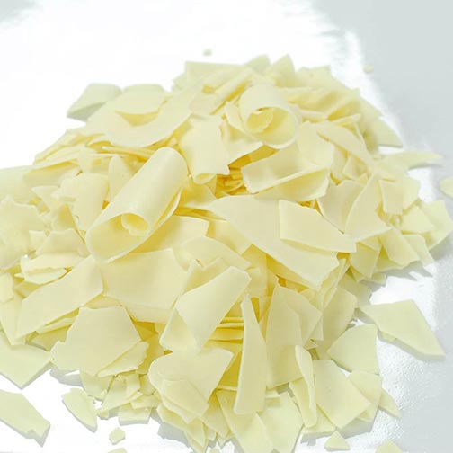 White Chocolate Shavings - Large Flat