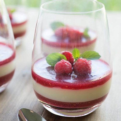 Raspberry White Chocolate Panna Cotta Recipe | Gourmet Food World