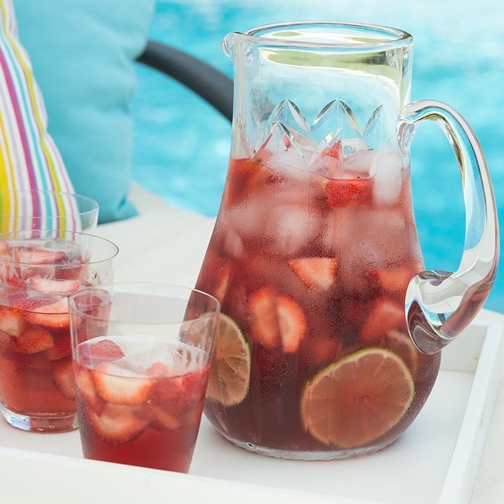 Rose Water and Straberry Sangria Recipe | Gourmet Food World