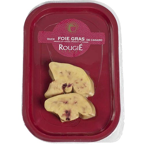 Sliced Fresh Duck Foie Gras - 2 Pieces, Raw, Frozen