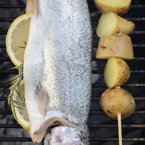 Trout on the Grill With Salsa Verde Recipe