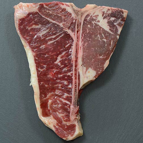 Wagyu T-Bone Steaks, MS3, 16 oz ea