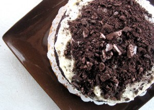 cake with crushed oreo