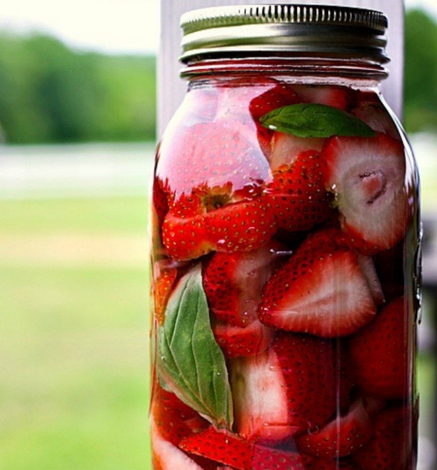 Strawberry Basil Infused Vodka